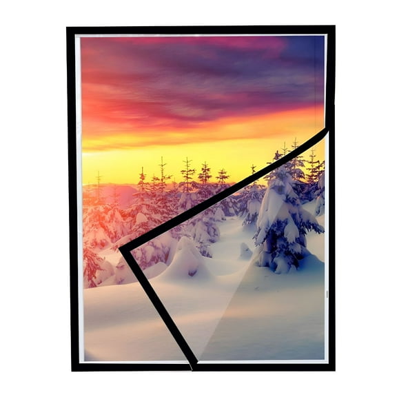 ICERUN 2026 New Thickened Pe Window Film Winter Windproof Thermal Plastic Curtain Indoor Window Insulation Kit with Cuttable Transparent Film for Windows,Doors,Homes,Offices