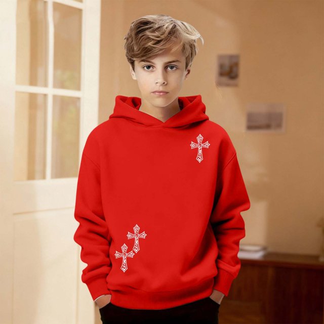 Sweat à Capuche Imprimé Graphique pour Filles et Garçons pour un Jeu Décontracté Quotidien en Automne Hiver Confort