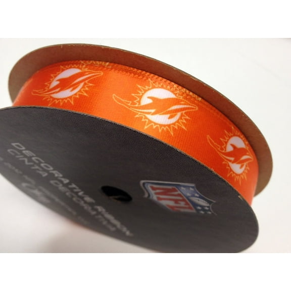 Dolphins Printed Ribbon 5/8-inch Width, 9 Foot Spool