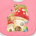 thumbnail image 4 of Inktastic Mushroom Cottage Boys or Girls Baby Bib, 4 of 4