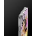 thumbnail image 4 of Happy Phone Nicholas Case Compatible with iPhone 12 in Banana Cage Funny Vaporwave Side Striped Soft Phone Shockproof Cover, 4 of 5