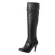 thumbnail image 3 of Fashion High Knee Boots for Women – Stylish Casual Design, Cold Weather Protection, Perfect for Parties, Work & Special Occasions – Black PU, 3 of 3