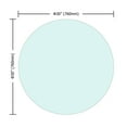 thumbnail image 3 of GZXS 30" Inch Round Tempered Glass Table Top Clear Glass, 1/4" Thick Round Polished Edge, Transparent, 3 of 10