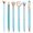 Blue, variant on 6 Pack Diamond Retractable Ballpoint Pen Set, Sparkling Crystal Business Pen With 1.0mm Black Ink, Exquisite High Beauty Pens For Office And Home, Gold