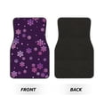 thumbnail image 2 of Disketp Purple Snow Flakes for Crystal Velvet Car Mats Four-Piece Set,All-Season Automotive Protection, Vehicles, Cars, Trucks, and SUVs,Anti-Slip Design, 2 of 7