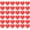 Red, variant on Nestingho 100-Pack Valentine's Day Heart Shaped Cards, Heart Paper Cards for , Romantic Greeting Cards