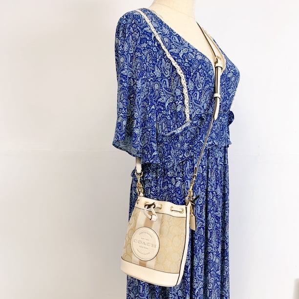 Coach C8322 Mini Dempsey Bucket Bag In Signature Jacquard IN Light