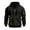 Black, variant on Quarter Zip Pullover Men 2026 Fall Winter Long Sleeve Lined Hooded Sweatshirt with Pockets Mens Hoodie