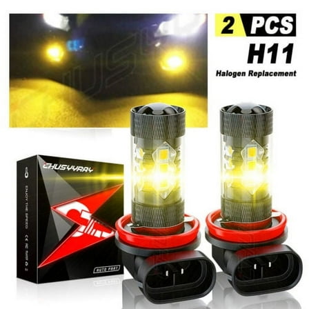 2X H11/H8 LED Bulbs for Subaru Crosstrek 2016 2017 2018 2019 4500K Golden Yellow Super Bright Fog Light DRL Light High Power(Fits: More than one vehicle)