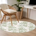 thumbnail image 4 of Round Rugs 3Ft, Sage Green Fruit Round Area Rug Washable Indoor Throw Carpet, Vintage Plant Nature Botanical Flower Small Non Slip Circle Rug for Bedroom Living Room Home Decor Aesthetic, 4 of 8
