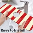 thumbnail image 6 of Fuzoiu America Flags2 Print Kitchen Faucet Suction Pad, Sink Splash Guard Faucet Mat, Faucet Handle Drip Catcher Tray Drying Mat For Bathroom Kitchen Bathroom Countertop, 6 of 7