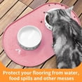 thumbnail image 7 of Dog Food Mat Anti-Slip Bowl Mats for Food and Water, High-Lips Waterproof Pet Placemat Prevent Messy Spills to Floor, Silicone Puppy Feeding Trays ，12" x 19", 7 of 7