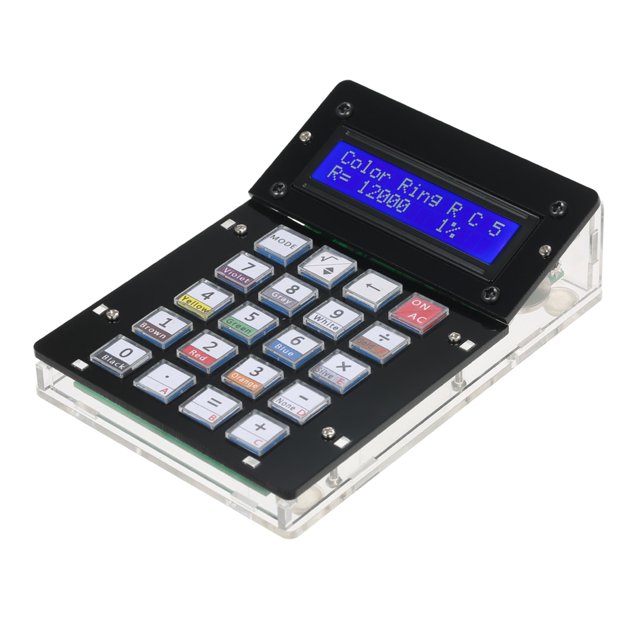 Kit de contador de calculadora DIY TFixol con pantalla LCD de caja acrílica TFixol Calculadora Kit de bricolaje