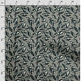 thumbnail image 3 of Soimoi Leaves Print,Cotton Poplin, Sewing Fabric Sold by The Yard 42 Inch Wide,Sewing Craft Quilting/Quilt Making Fabric, Dark Green, 3 of 5