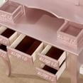 thumbnail image 5 of Furniture of America Cadence Traditional 3-Piece Vanity Set, Rose Gold, 5 of 6