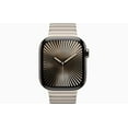thumbnail image 2 of Restored Apple Watch Series 10 GPS + Cellular, iOS, 46MM, Natural Titanium Case with Stainless Steel Natural Link Bracelet, 1, 2 of 5