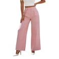 thumbnail image 2 of Aimik Women's High Waist Pleated Wide Leg Pants Straight Leg Dress Trousers Fashion Work Office Business Pant with Pockets, 2 of 5