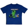 thumbnail image 3 of Minecraft Boys Creeper Short Sleeve Graphic T-Shirt 3-Pack (Little & Big Boys), Sizes 4–16, 3 of 20