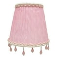 thumbnail image 1 of Royal Designs, Inc. Clip on Ruche Pleated Empire Chandelier Lamp Shade Flame Clip Fitter, CSO-1037-5PNK, 3 x 5 x 4.5, Pink, 1 Pack, 1 of 3