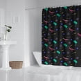 thumbnail image 2 of Colorful Dinosaurs Palms Stars Pattern Shower Curtain 84"x72" ,Bathroom Decorative Shower Curtains Set with 12 Hooks,Modern Waterproof Washable Shower Curtain, 2 of 6