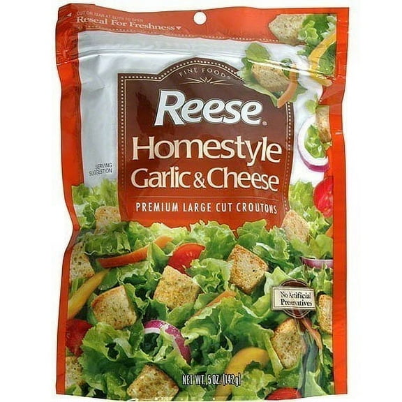 Reese: Croutons Homestyle Garlic & Cheese 5 Oz, 12 Pk, (Pack of 12)
