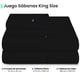 thumbnail image 2 of Sabanas Lisas Ubbe, Tamaño King Size, Color Negro, 4 Piezas, 2 of 7