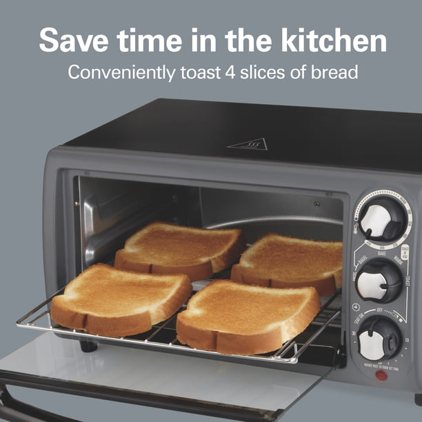 Hamilton Beach 4 Slice Countertop Toaster Oven with 5 Versatile