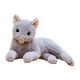 thumbnail image 2 of Juguete de peluche de gato acurrucable, adorable animal de peluche para decoración del hogar Gris 29cm, 2 of 9