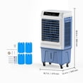 thumbnail image 4 of VEVOR Evaporative Air Cooler, 3100 CFM with 9 Gallon Water Tank Swamp Cooler, Portable Cooling Fan with Remote Control,12H Timer,4 Ice Boxes,3 Speeds, 4 of 9