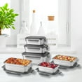 thumbnail image 3 of Starfrit LocknLock STEEL - Stainless Steel Food Storage Container - 14oz/400ml - Airtight & Leakproof - 4-Sided Locking Lid, 3 of 8