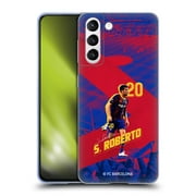 Head Case Designs Officially Licensed FC Barcelona 2020/21 First Team Group 1 Sergio Roberto Soft Gel Case Compatible with Samsung Galaxy S21 5G