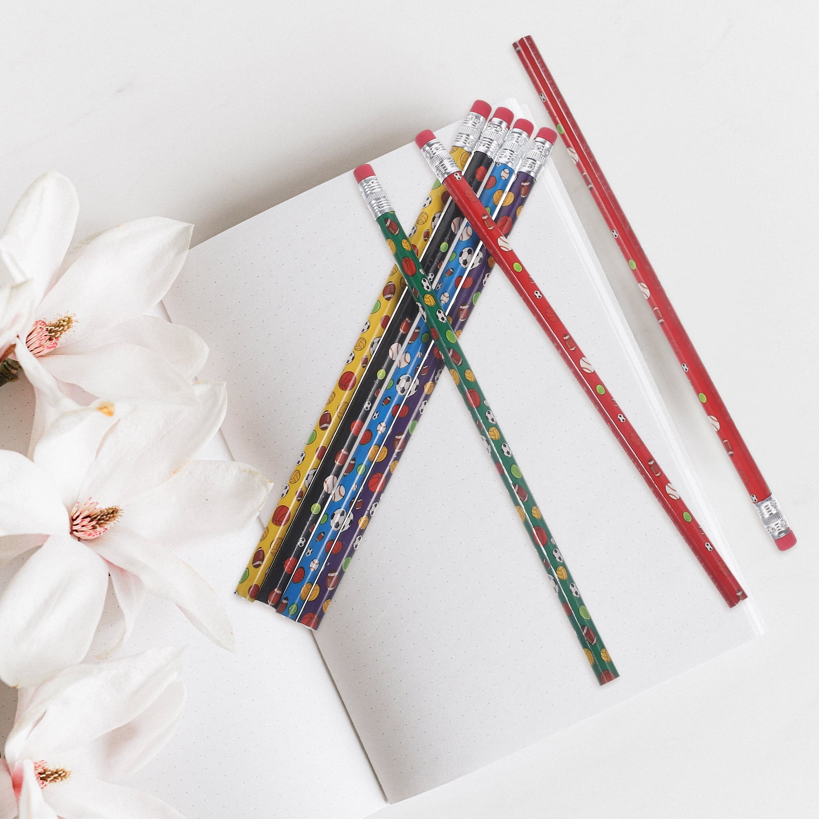 48 Pcs Football Pencil Sports Pencils for Painting Writing Gifts Office Drawing Tool