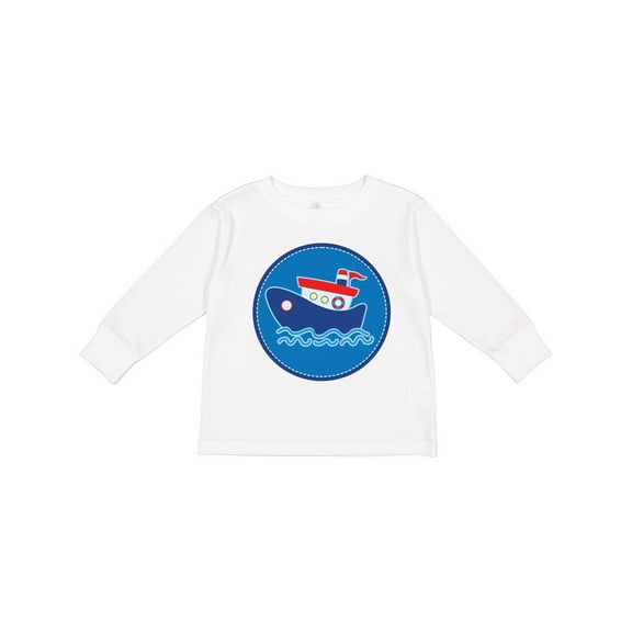 Inktastic Tug Boat Nautical Sea Boys or Girls Long Sleeve Toddler T-Shirt