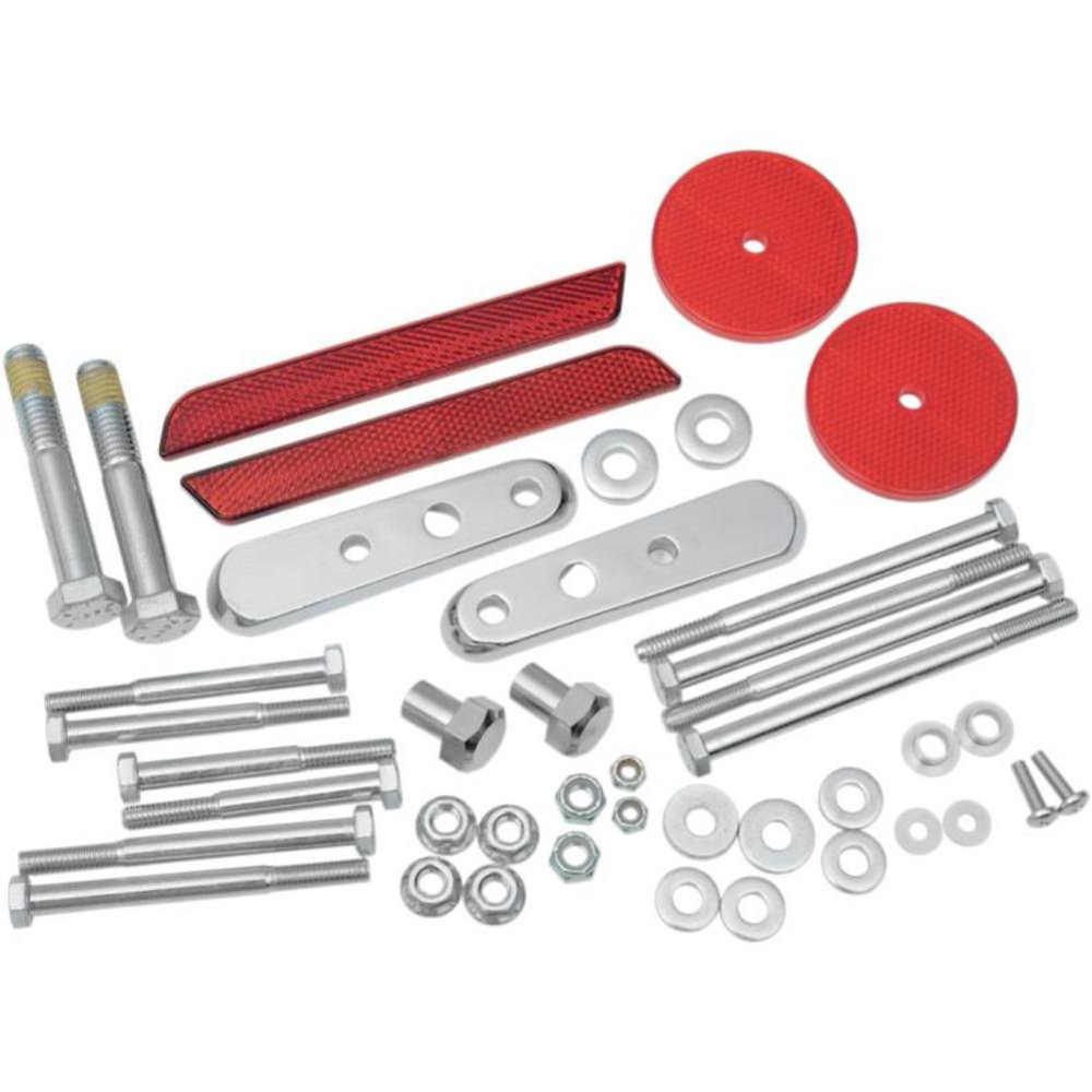 Drag Specialties 20200413 Chrome Rear Turn Signal Relocation Kit