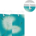 thumbnail image 5 of Coolnut White Dandelions Bath Shower Curtain Liners 72"x72", 100% Polyester Waterproof with C-Shaped Curtain Hook Modern Bathroom Decoration 1 Panel, 5 of 5