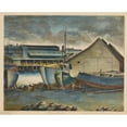 thumbnail image 2 of Samuel L. Margolies 24x20 Gold Ornate Framed and Double Matted Museum Art Print Titled - Eaton's Landing (1935 - 1943), 2 of 4