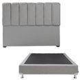 thumbnail image 1 of Recámara Queen Size Dicasa Kami Gris Medio con Cabecera + Box Base Cama, 1 of 8