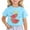Sky Blue, variant on WOYY Big Girls Cute Summer T Shirt Watermelon Print Short Sleeve T-Shirt, Sizes 3-13