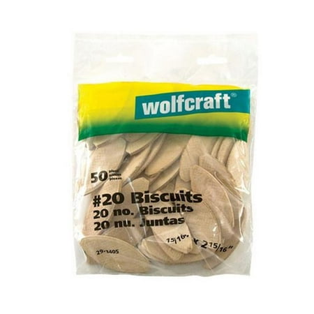 Wolfcraft 2923 Compressed Hardwood Biscuits #20 (Best Price Biscuit Joiner)