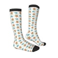 thumbnail image 3 of Picia Women Crew Soft Moisture-wicking Socks Sea Turtle Pattern Design Cotton Socks, One Size fit All, 3 of 9