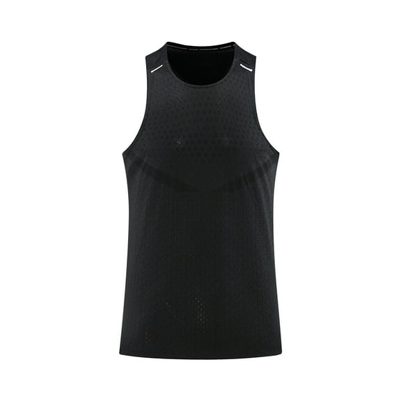 Wyobmus Mens Workout Tank Tops Racerback Sleeveless Muscle A-Shirt Summer Breathable Solid Casual Fitness Sport Shirt Black