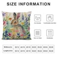 thumbnail image 6 of Nawypu Throw Pillow Covers Colored Spring Flower Grass Around The Rabbit Printed Decorative Pillow Case Cushion Cover Home Decoration  Pillowcases &nbsp;2pc, 6 of 6