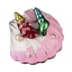 thumbnail image 2 of Caja de joyería con forma de concha, recuerdo artesanal para anillos, pendientes, regalo de cumpleaños Rosa, 2 of 8