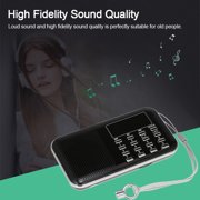 Dodocool Y-896 Mini Digital Portable 3W Stereo Speaker MP3 Audio Player High Fidelity Sound Quality w/ 2 Inch Display Screen Support USB Drive TF Card AUX-IN Earphone-out