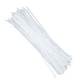 thumbnail image 1 of 100pcs Liens de Câble Nylon Résistant à la Traction 250lbs pour Intérieur Extérieur Blanc, Réduire l'Encombrement de l'Espace, Facile à Utiliser, 1 of 7