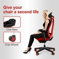 thumbnail image 5 of 28 Inch Heavy Duty Nylon Gaming Office Chair Base Replacement Part with 5 Casters, 5 of 6