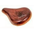 thumbnail image 2 of New Leather Tan Engraved Front Solo Saddle Seat fit for Royal Enfield Bullet , Standard, 2 of 3