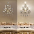 thumbnail image 3 of Lámpara de Pared Cristal Cortado Gamalux María Theresa 6 Luces Clasico, 3 of 10