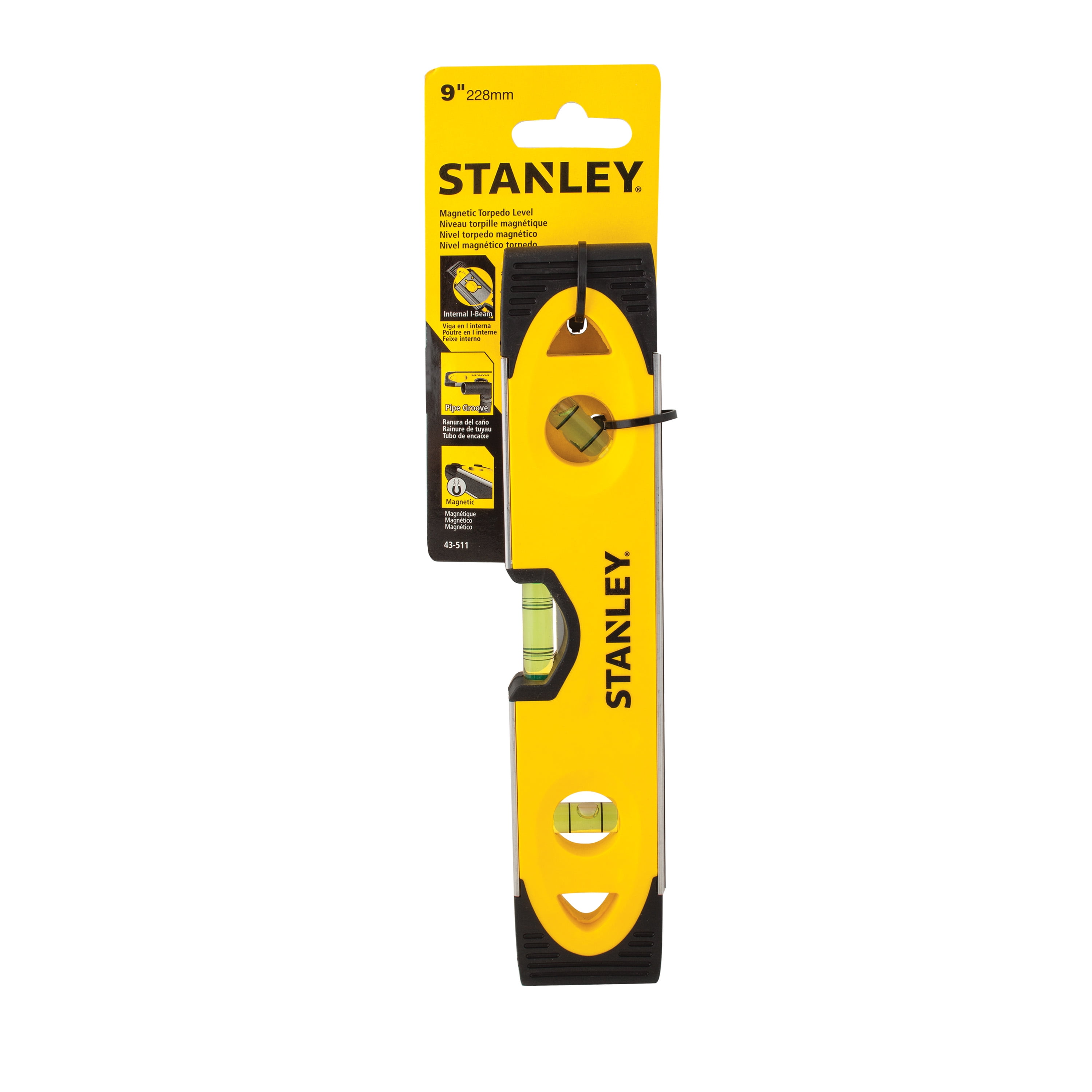 STANLEY Tools FMHT43610 9-Inch Cast Torpedo Level