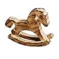 thumbnail image 3 of QSTDGVPW Wooden Rocking Horse Table Decor Rocking Horses Figurine Craft Centerpiece Ornament Art Furnishing Horse Statue Home Decor Khaki, 3 of 9